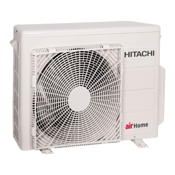 Hitachi airHome MultiPro RAM-G36N2HAE Installatiehandleiding