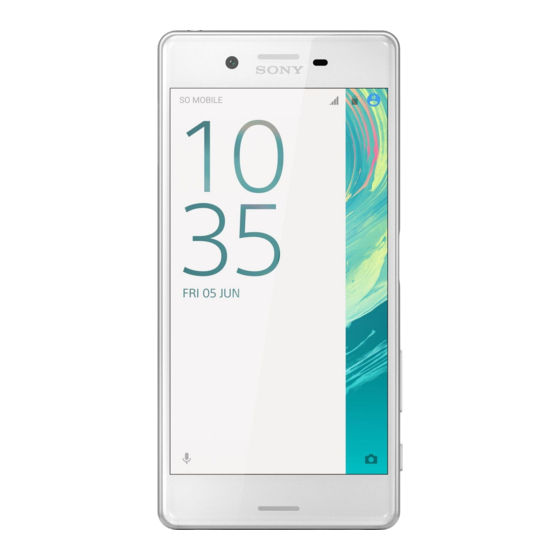 Sony Xperia X Gebruikershandleiding