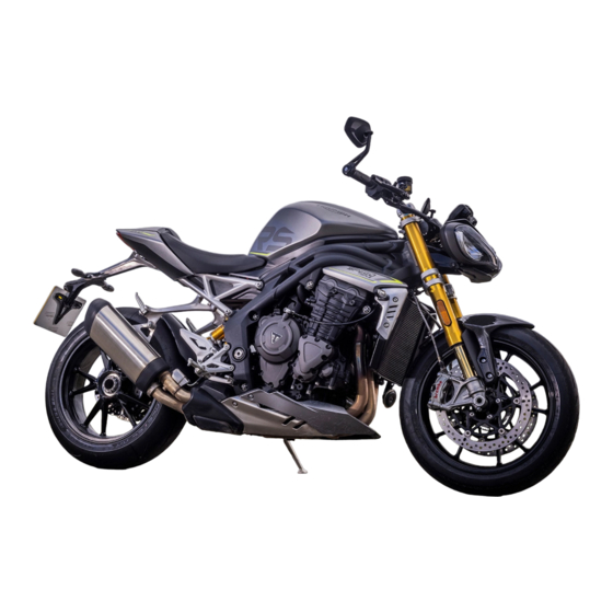 Triumph Speed Triple 1200 RS Gebruikershandleiding