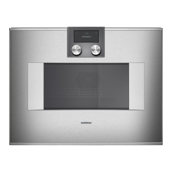 Gaggenau BM 450 Gebruiksaanwijzing