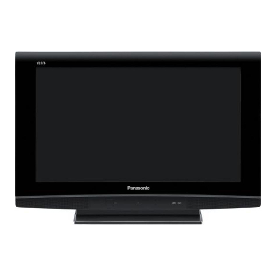 Panasonic Viera TX-26LXD80F Gebruiksaanwijzing