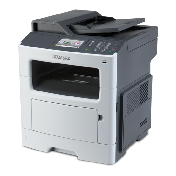 Lexmark XM1140 Gebruikershandleiding