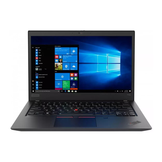 Lenovo ThinkPad T14 Gen 3 Gebruikershandleiding