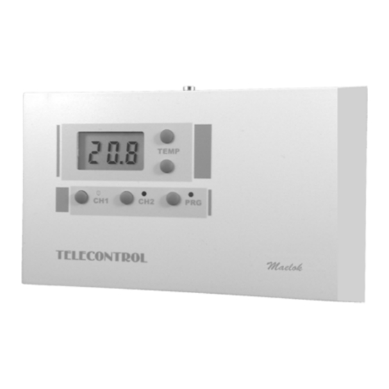 Maelok B. V. TeleControl T10 D-GSM Gebruiksaanwijzing