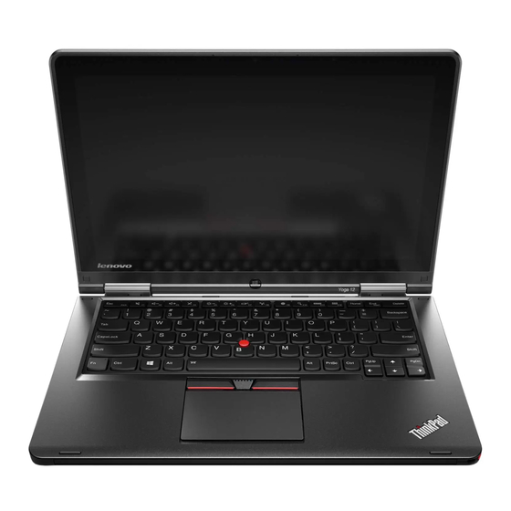 Lenovo ThinkPad Yoga 12 Gebruikershandleiding