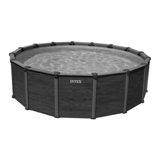 Intex GRAPHITE GRAY PANEL POOL Gebruikershandleiding