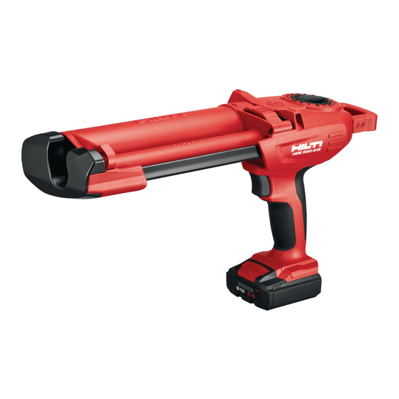 Hilti HDE 500A12 Handleiding