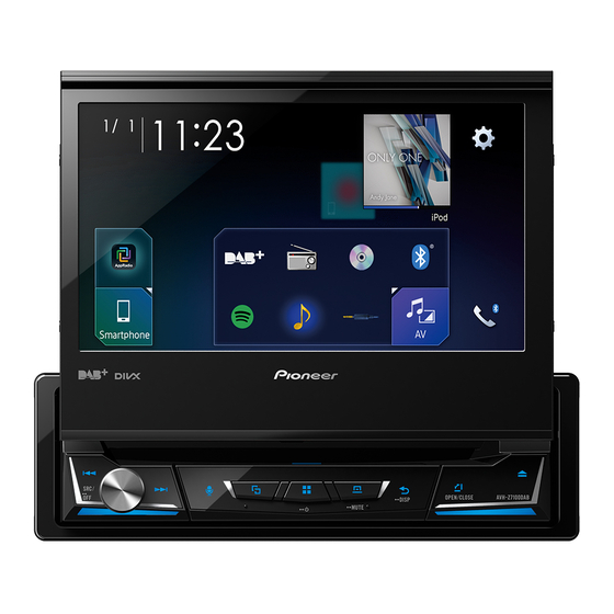 Pioneer AVH-Z7100DAB Bedieningshandleiding