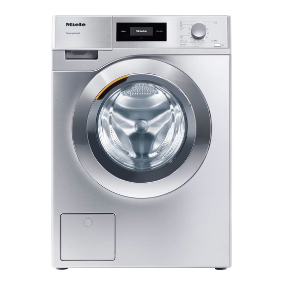 Miele PWM 507 Special Gebruiksaanwijzing En Opstellingsinstructies