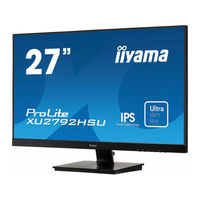 Iiyama ProLite XUB2792HSU Gebruikershandleiding