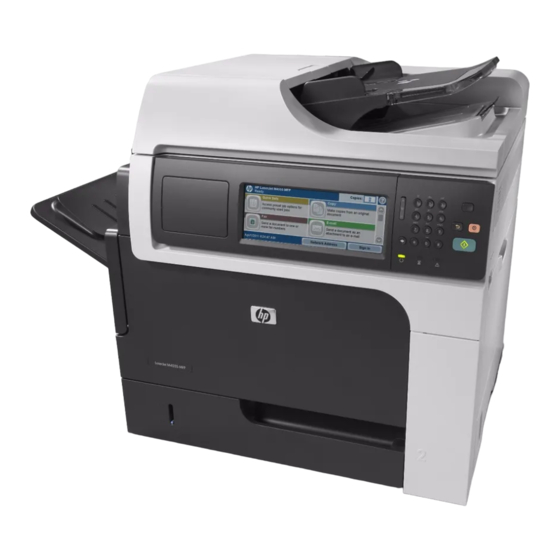 HP LASERJET ENTERPRISE M4555 MPF Series Gebruikershandleiding