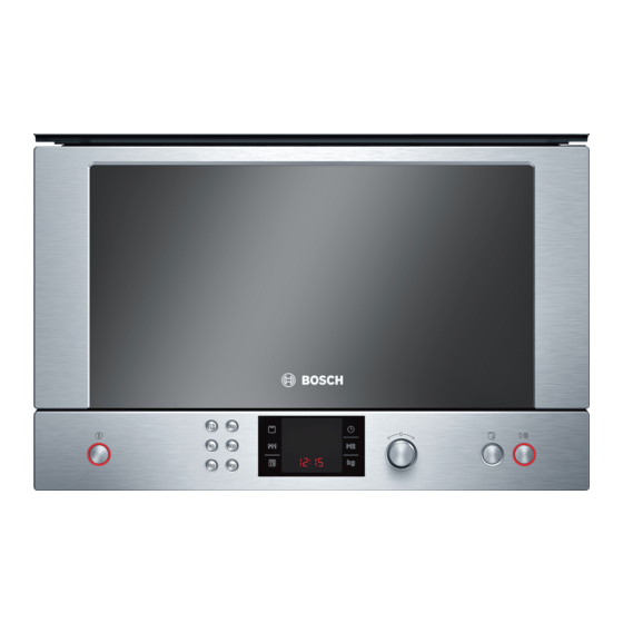 Bosch HMT85GL53 Series Gebruiksaanwijzing