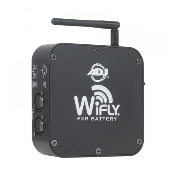 ADJ WiFly EXR Battery Gebruikershandleiding