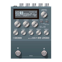 Roland Boss IR-200 Gebruikershandleiding