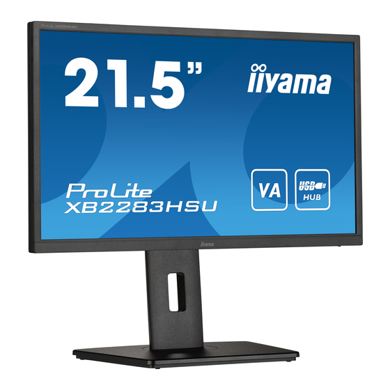 Iiyama ProLite XB2283HSU Gebruikershandleiding