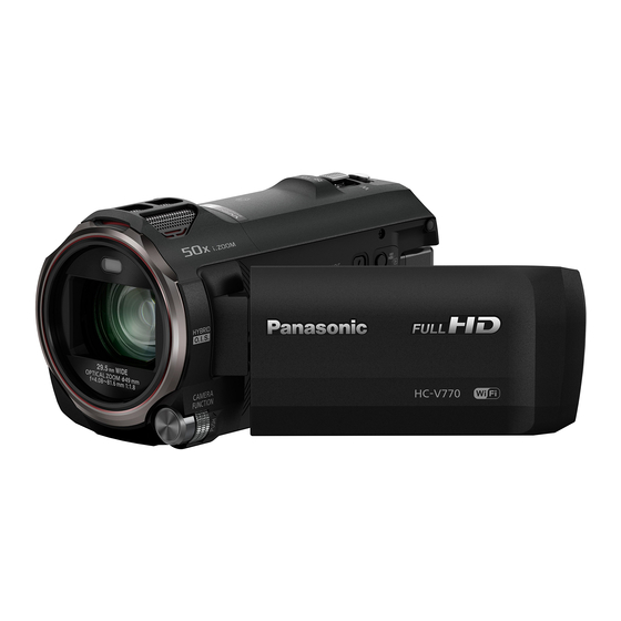 Panasonic HC-V770 Gebruiksaanwijzing