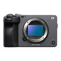 Sony ILME-FX3 Handleiding