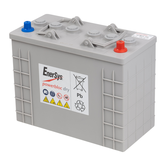 EnerSys Powerbloc Dry Gebruiks- En Onderhoudsaanwijzing