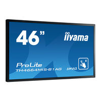 Iiyama ProLite TH4664MIS Gebruikershandleiding