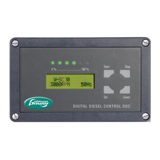 WhisperPower Digital Diesel Control Bedieningshandleiding