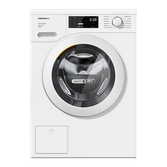 Miele WTD 163 Gebruiksaanwijzing