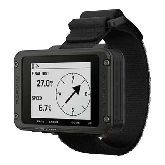 Garmin FORETREX 801 BALLISTIC EDITION Gebruikershandleiding