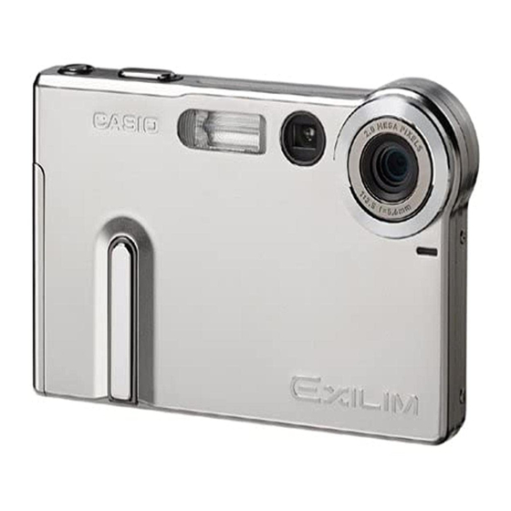 Casio EXILIM EX-S20 Gebruiksaanwijzing