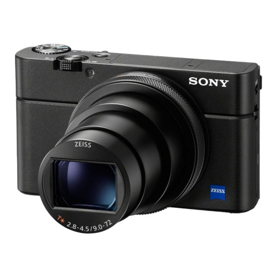 Sony DSC-RX100M7 Helpgids