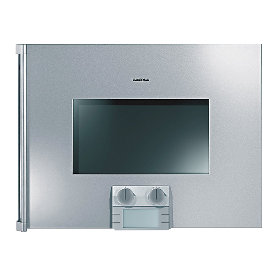 Gaggenau BS 220 Gebruiksaanwijzing