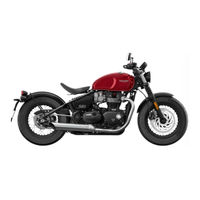 Triumph Bonneville Bobber Black Gebruikershandleiding