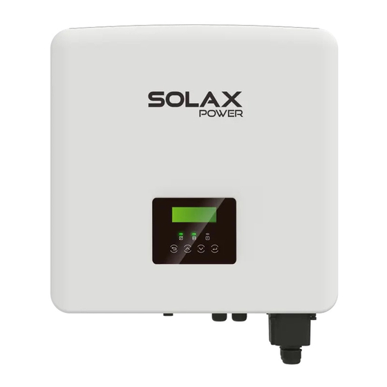 SolaX Power X3-Fit-6.0-W Installatiegids