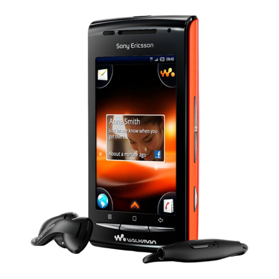 Sony Ericsson XPERIA Walkman W8 Uitgebreide Gebruikershandleiding