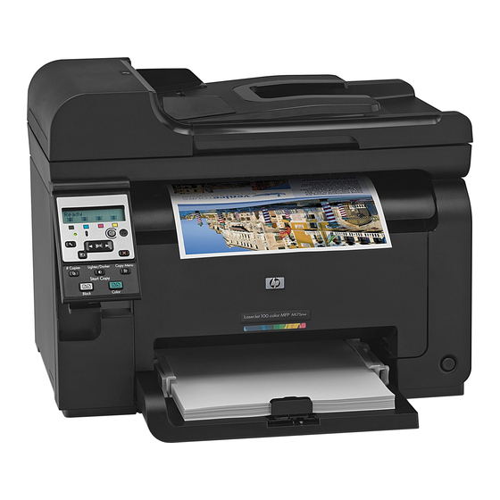 HP LaserJet Pro 100 color MFP M175 Series Gebruikershandleiding