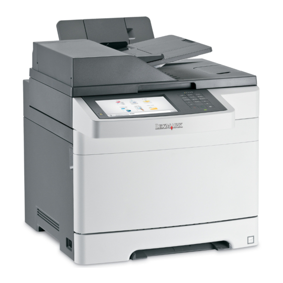 Lexmark X548 Series Gebruikershandleiding