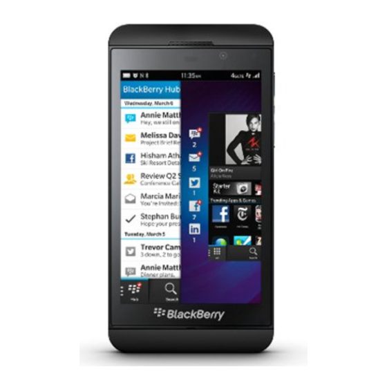 Blackberry Z10 Gebruikershandleiding