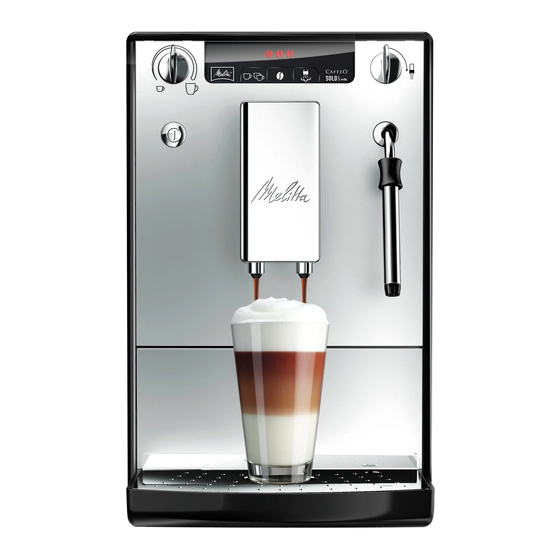 Melitta CAFFEO SOLO&milk Handleiding