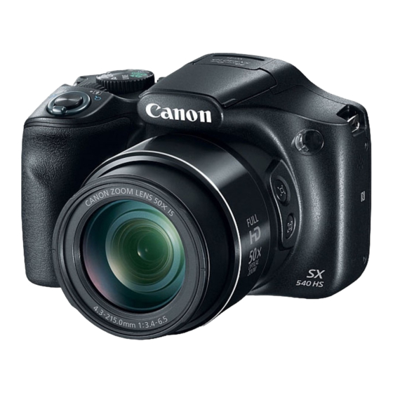 Canon PowerShot SX540 HS Gebruikershandleiding