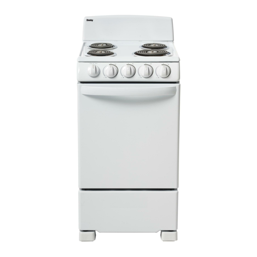 Danby DER202W, DER202B, DER202BSS - 20″ breed elektrisch fornuis
