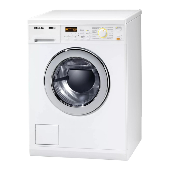 Miele WT 2796 WPM Gebruiksaanwijzing