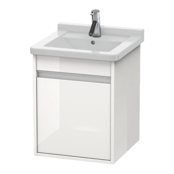 DURAVIT Ketho KT 6662 L/R Montagehandleiding