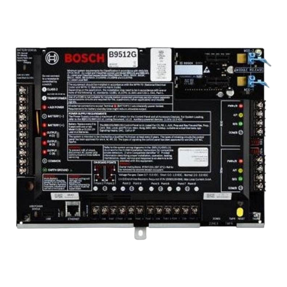 Bosch Security B9512G Installatiehandleiding