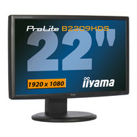 Iiyama ProLite E2209HDS Gebruikershandleiding