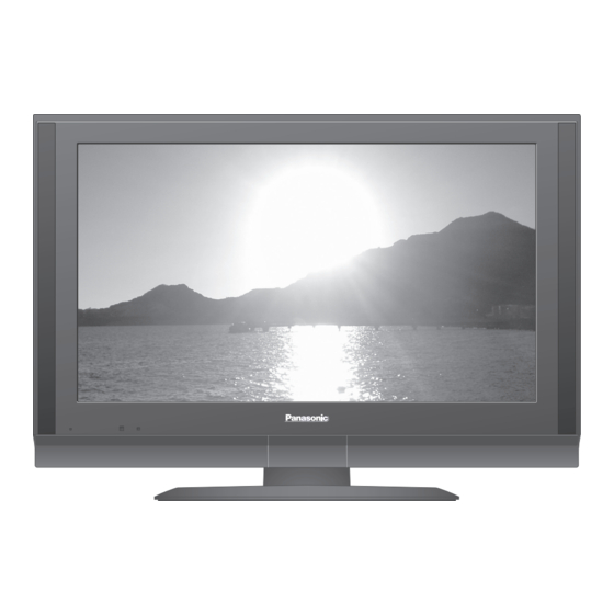 Panasonic Viera TX-32LX700F Gebruiksaanwijzing