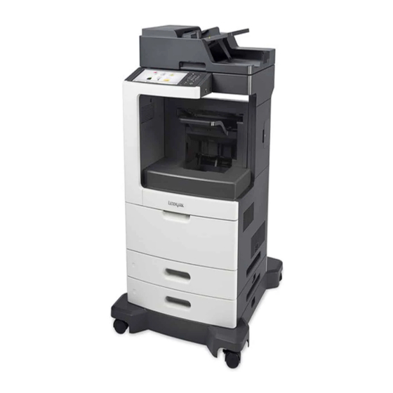 Lexmark XM7100 Series Gebruikershandleiding