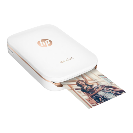 HP Sprocket Z3Z91A Wit Gebruiksaanwijzing