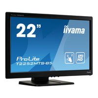 Iiyama ProLite T2252MTS Gebruikershandleiding