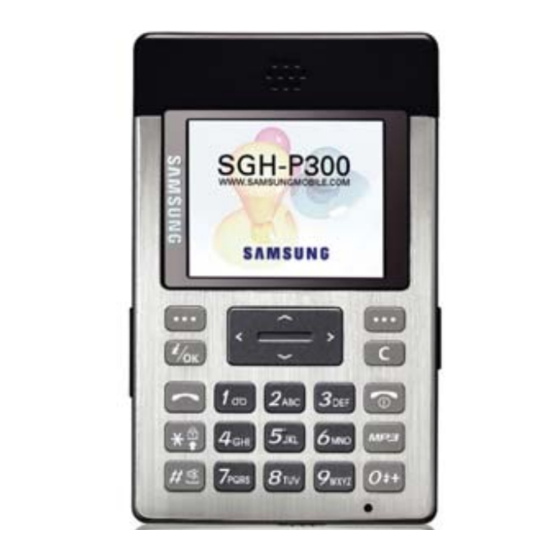 Samsung SGH-P300 Gebruiksaanwijzing