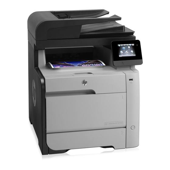 HP Color LaserJet Pro MFP M476dw Gebruikershandleiding