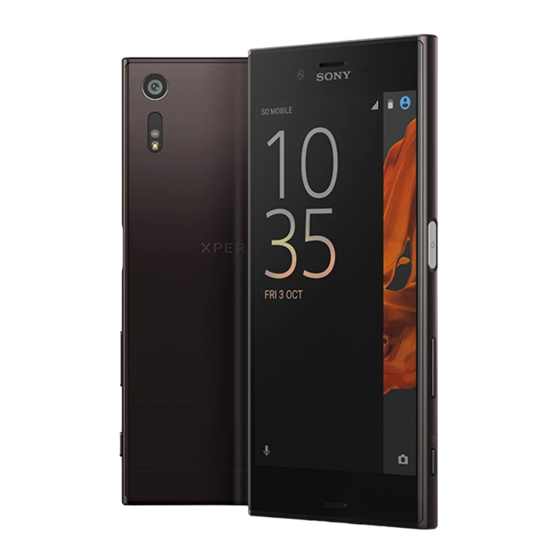 Sony Xperia XZ F8331 Gebruikershandleiding