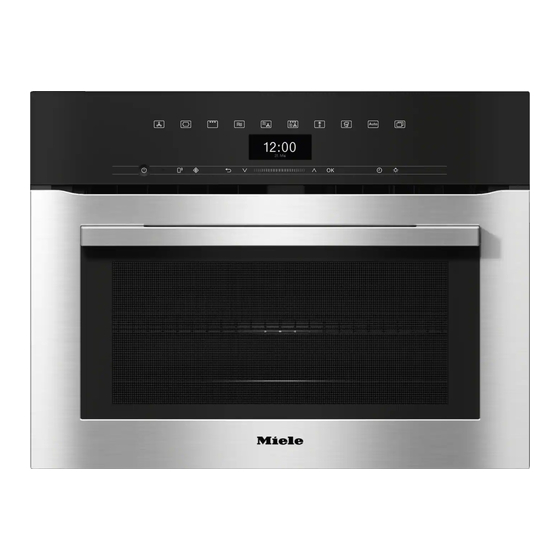 Miele H 7340 BM Gebruiks- En Montagehandleiding